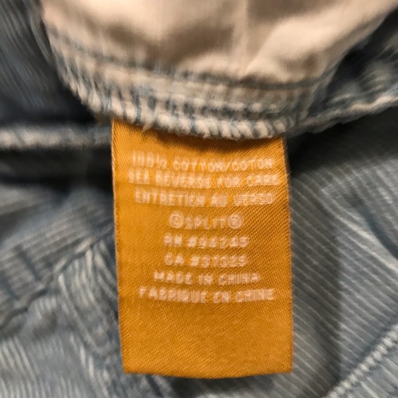 Split Baby Blue Corduroy Mini Skirt - Picture 10 of 10